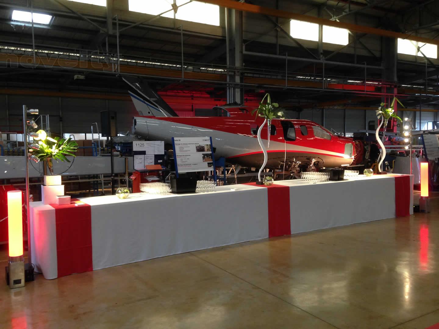 Visuel Reveal du TBM 900 et du TBM 930 DAHER à Tarbes