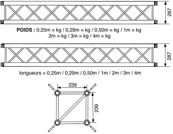 Visuel Fiche complète : ASD / PROLYTE H30V truss blanc