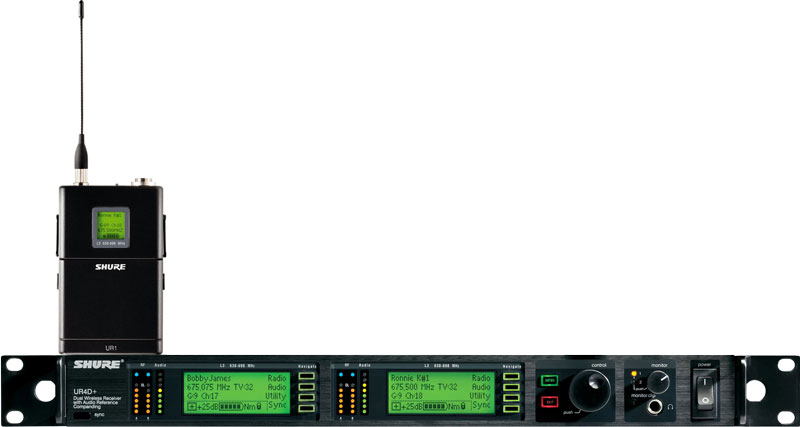 Visuel Fiche complète : SHURE UR4D+ / UR1 x1 (fréq L3E)